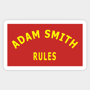 Adam Smith Rules Sticker